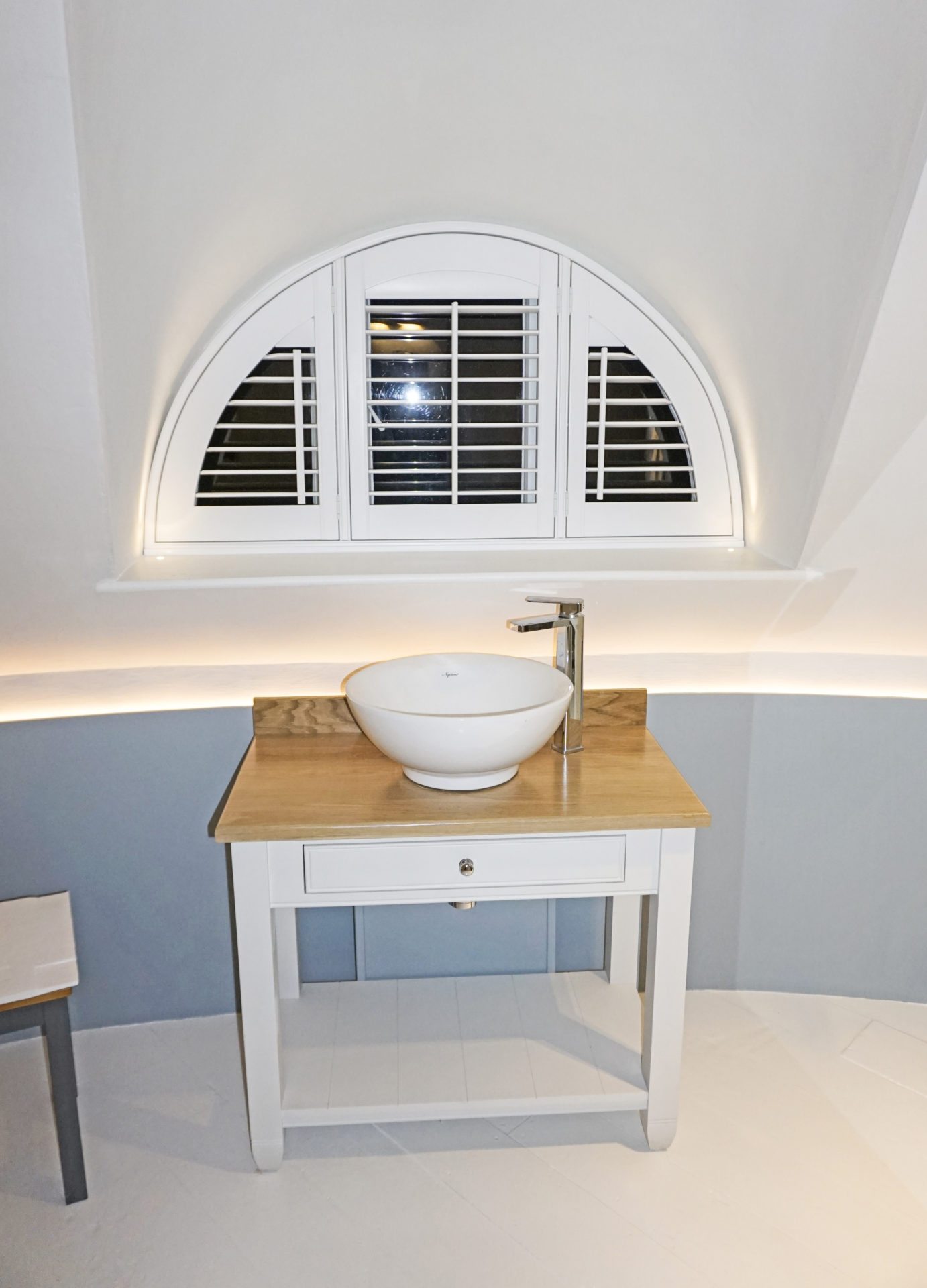 Shuttercraft Suffolk Special Shape Arched Bathroom Shutter