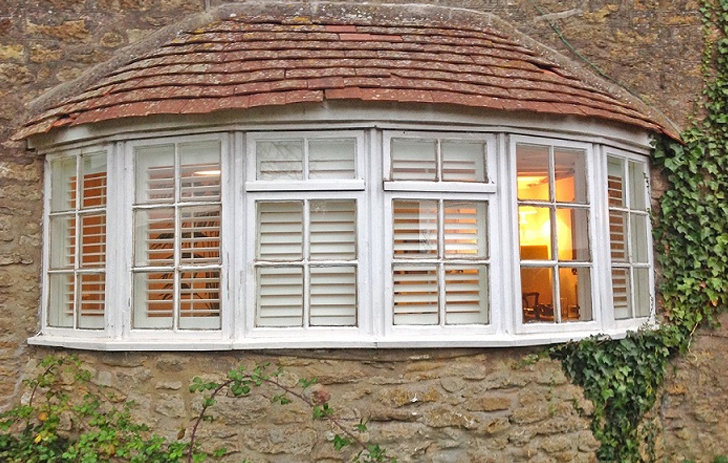 Bay Window Plantation Shutters