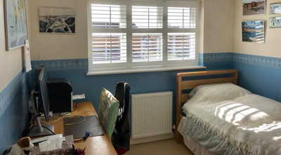 Compton Acres Young Bedroom Window Plantation Shutters