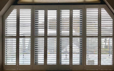 Shaped Window Shutters for Balcony Doors