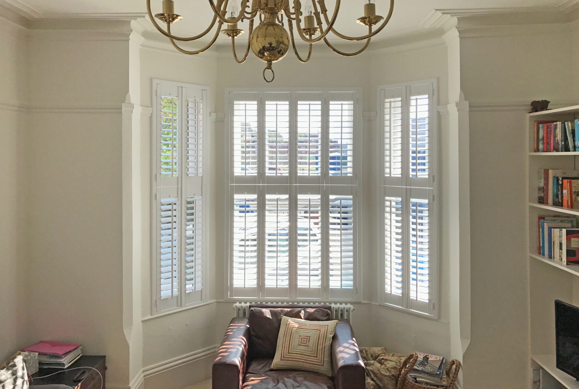 Tier on Tier Bay Window Shutters Nottingham