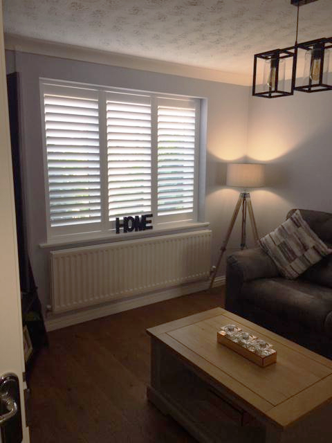 Bicester Antigua Pure White Interior Shutters