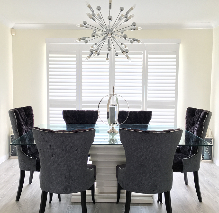 Track Shutters Dining Room Chelmsford