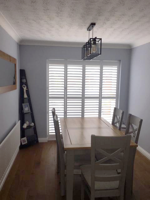 Pure White Wood Shutters Oxfordshire