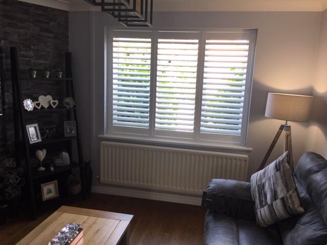 Bicester Antigua Pure White Wooden Shutters
