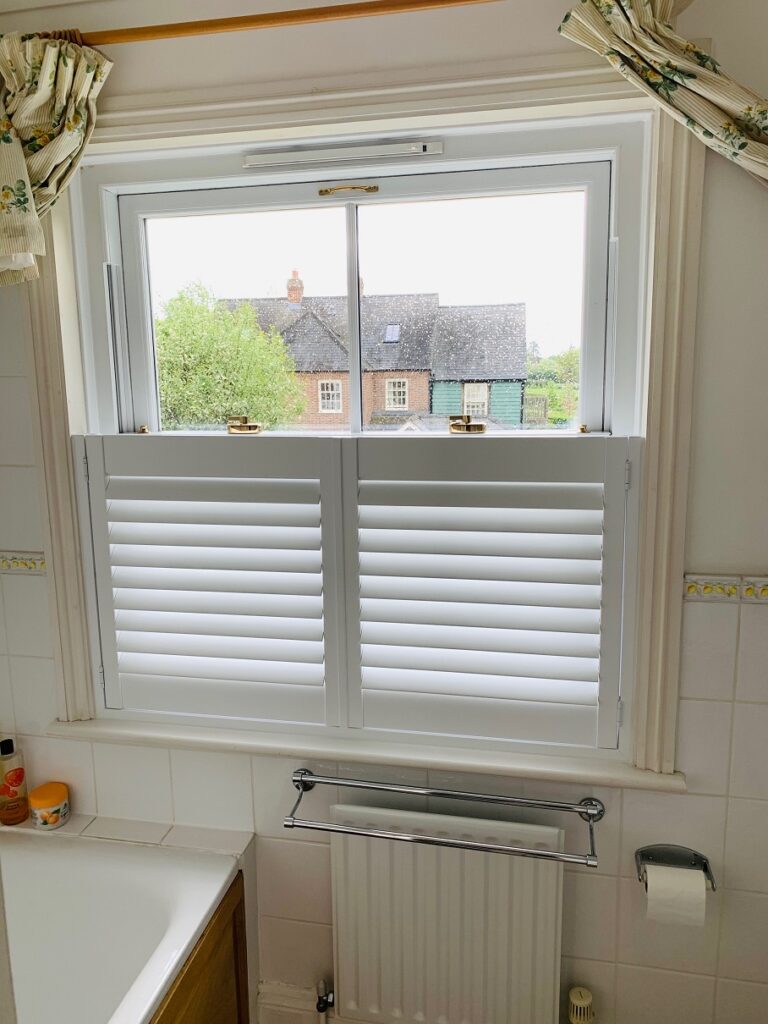 Shuttercraft Winchester (114) cafe style bathroom shutters