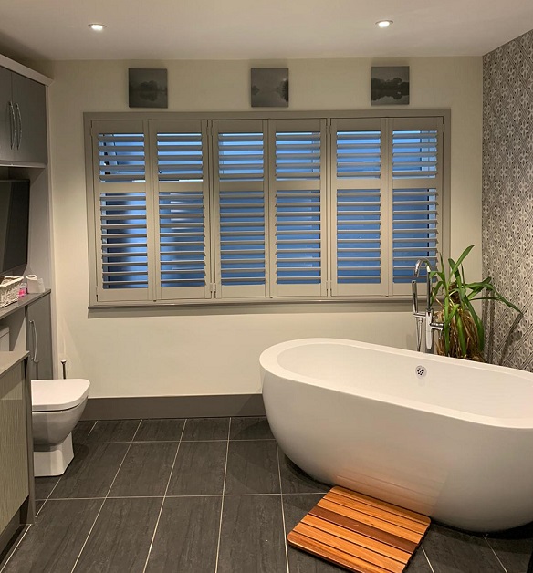 Bathroom window shutters in Lichfield area