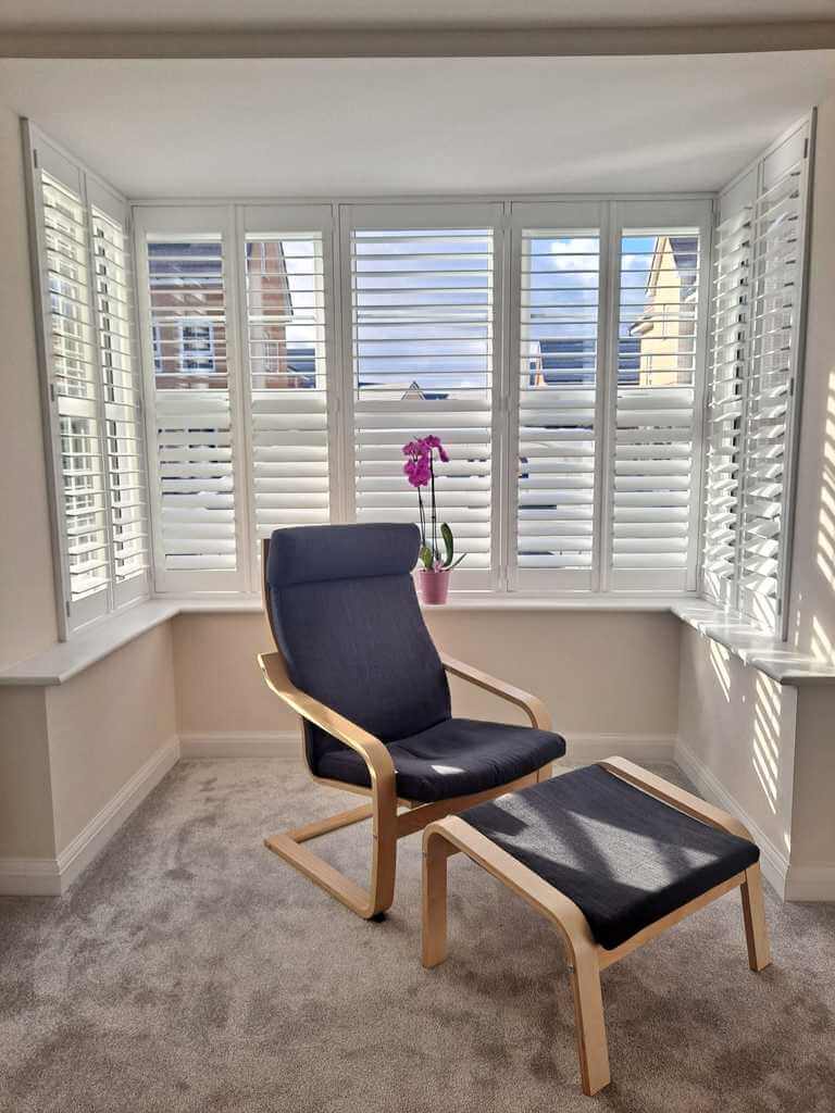 Bedford Shutters Home Square Bay Window Interior Design