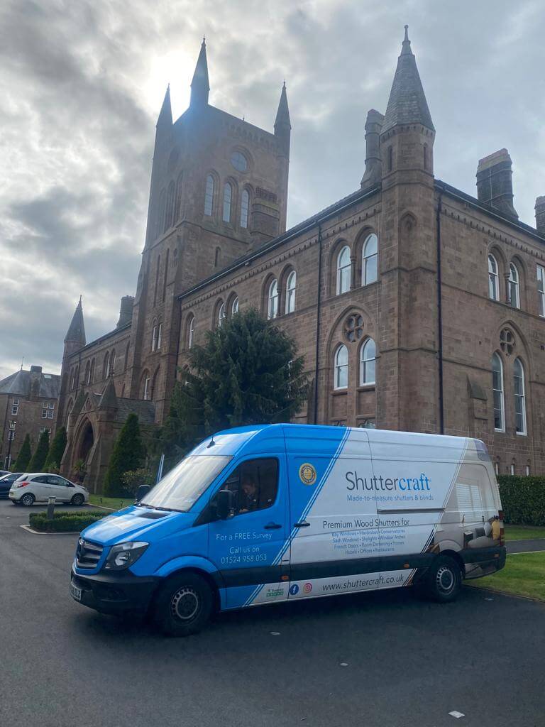 Lancashire Building Property Shutters Installation Van