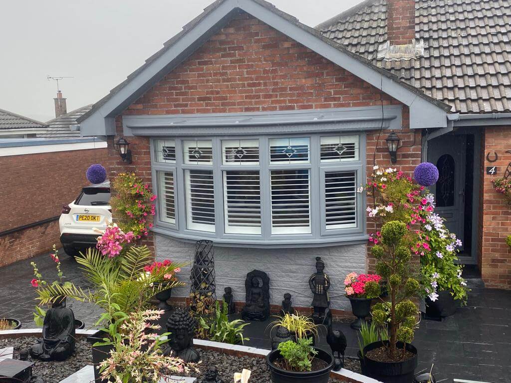 Lancashire House Exterior Shutters Bay Window