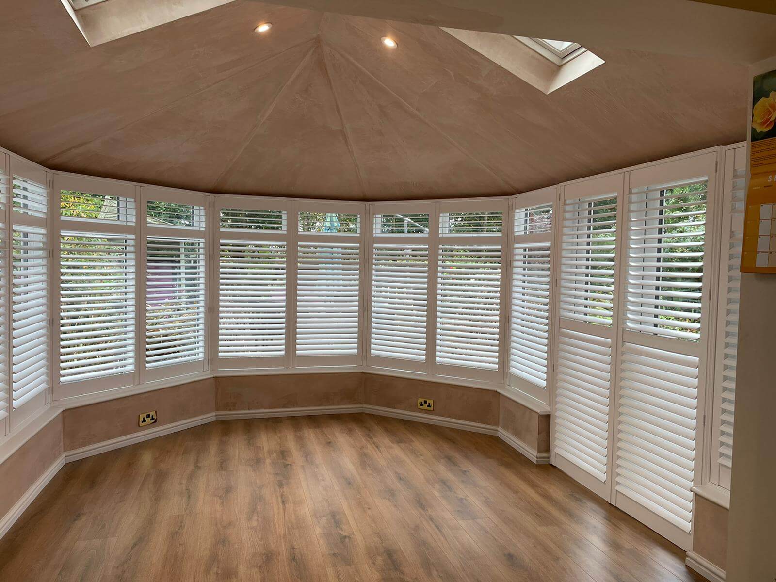 Lincoln Conservatory Pure White Shutters