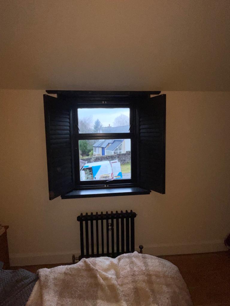 Shuttercraft Glasgow Custom Colour Black Shutters