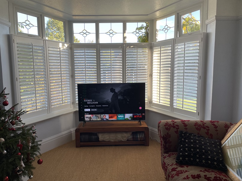Bay Window Wooden Shutters Lincolnshire