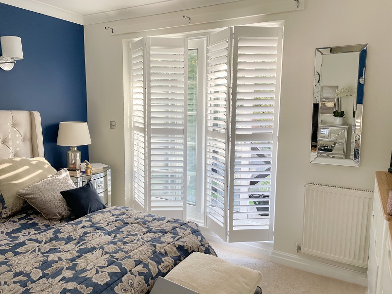 Bedroom Door Shutters in Plantation Style