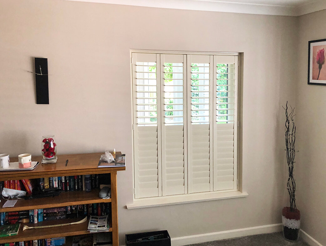 Shuttercraft Stafford Full Height shutters in Living Room