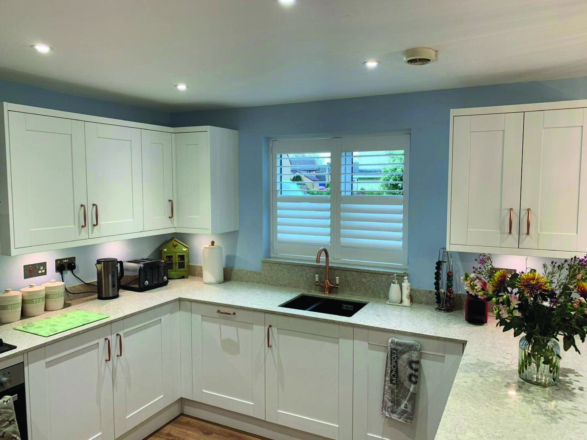 Full Height Shutters in Kitchen