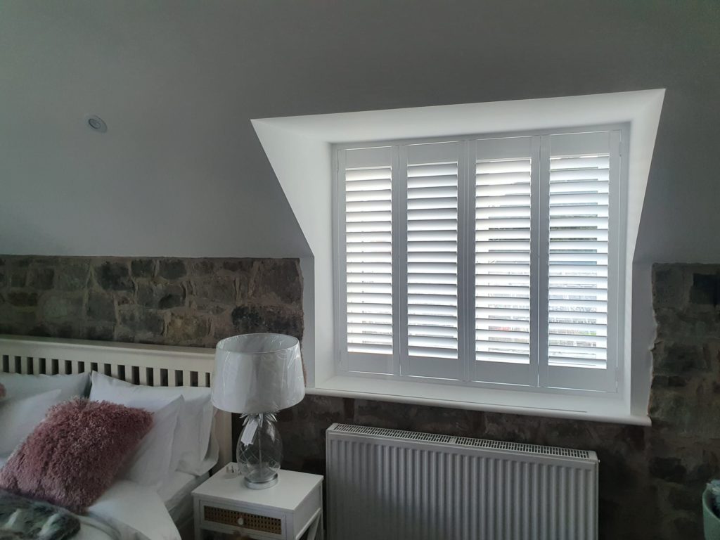 White Full Height Telford Shutters