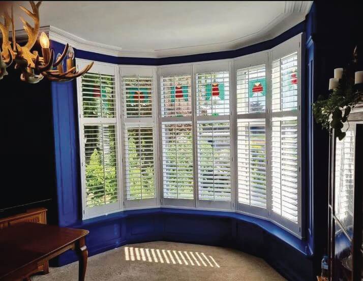 White Wooden Window Shutters in Sheffield from Shuttercraft