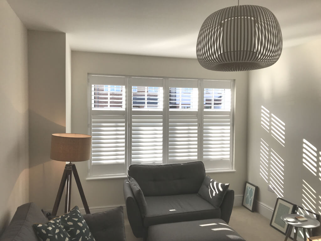 Plantation shutters offer privacy and noise reduction