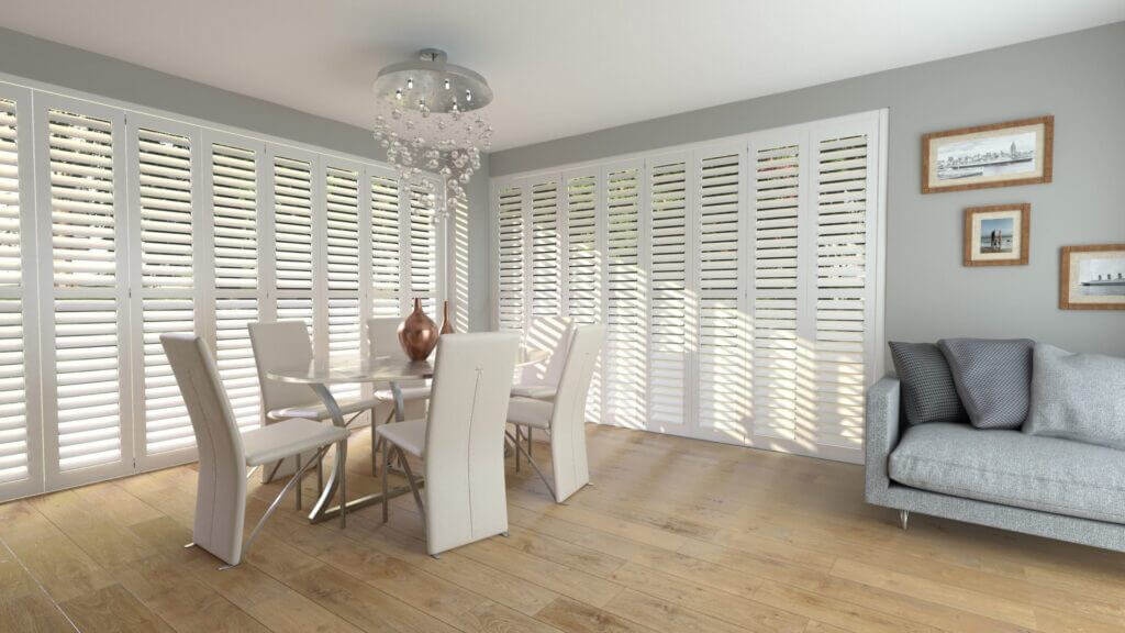 Shutters are much easier to clean and maintain compared to other window coverings