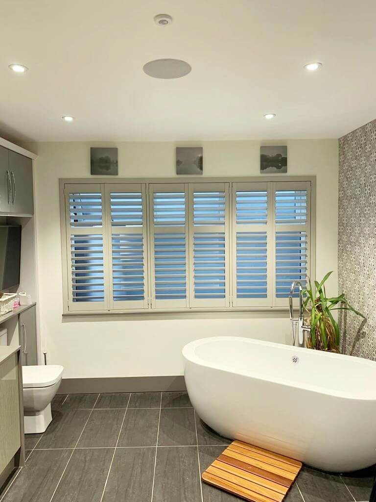 bathroom custom colour shutters