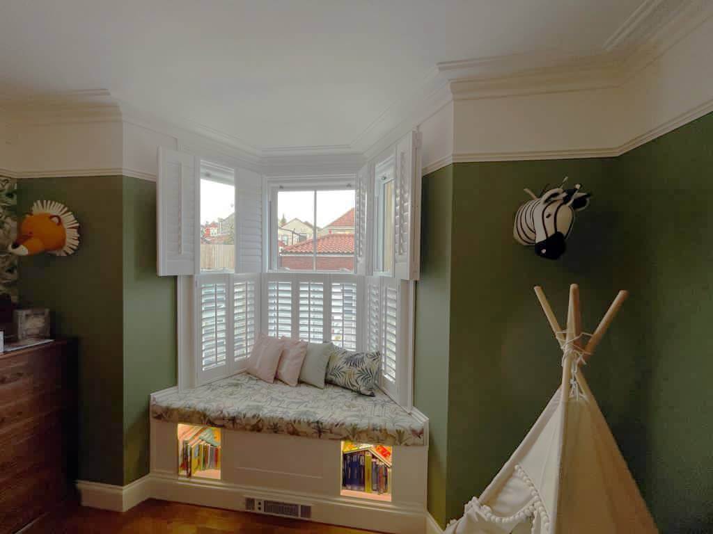 bedroom shutters tier on tier