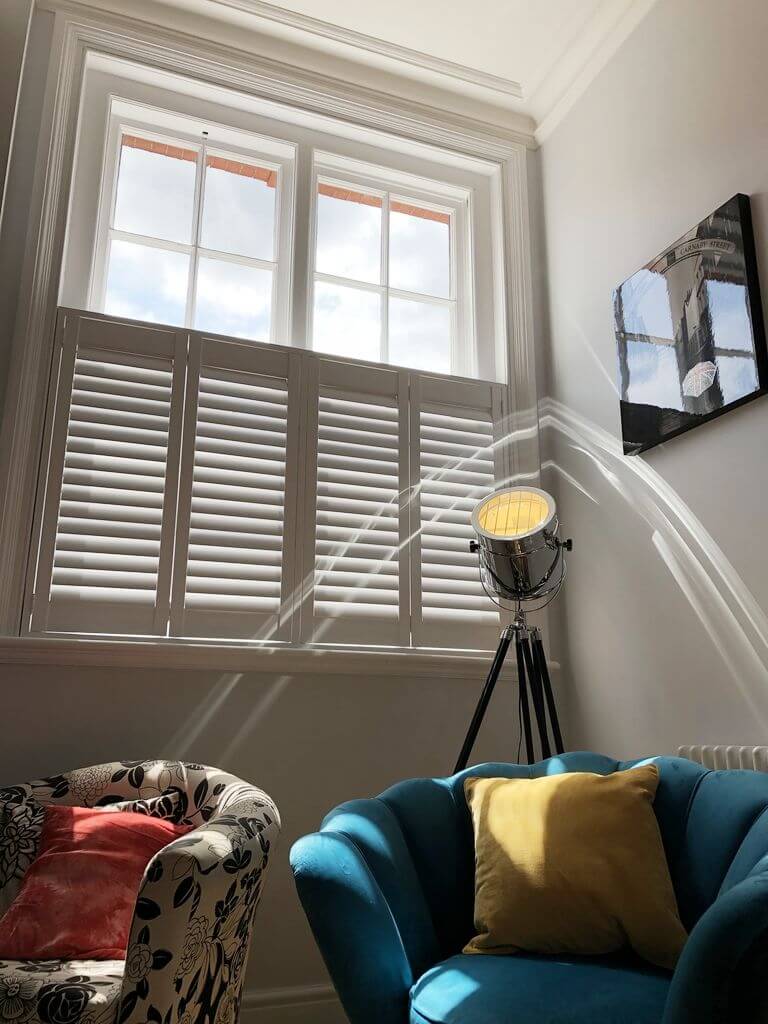wooden cafe style shutters