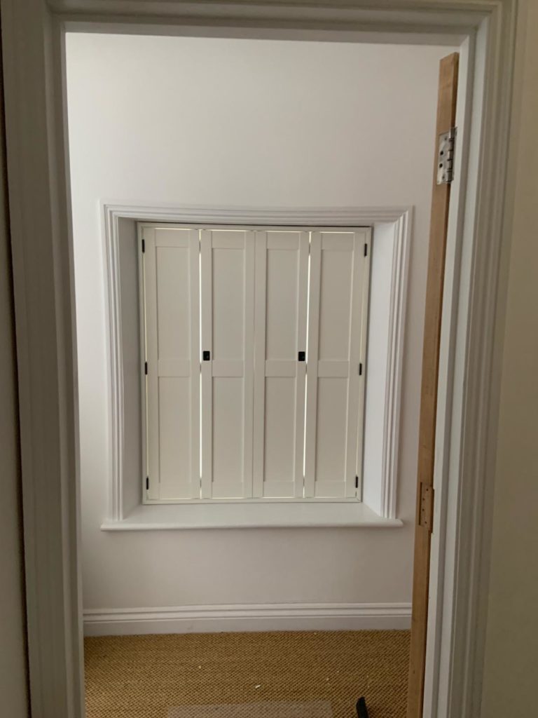 Solid panel shutters in Dorset