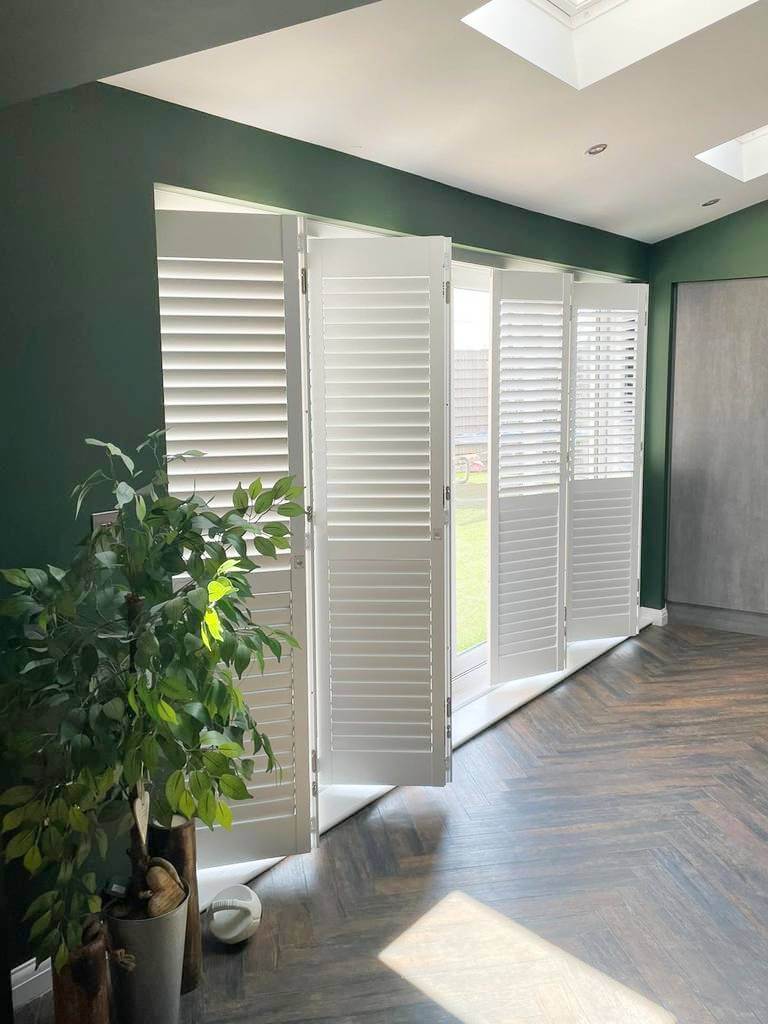 big window track system shutters