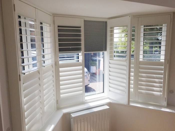bay window shutter and shade