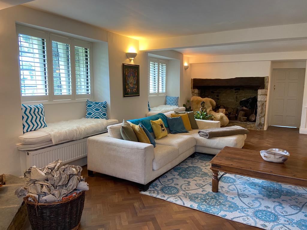 Living Room Window Shutters - White - Shuttercraft Somerset (9)