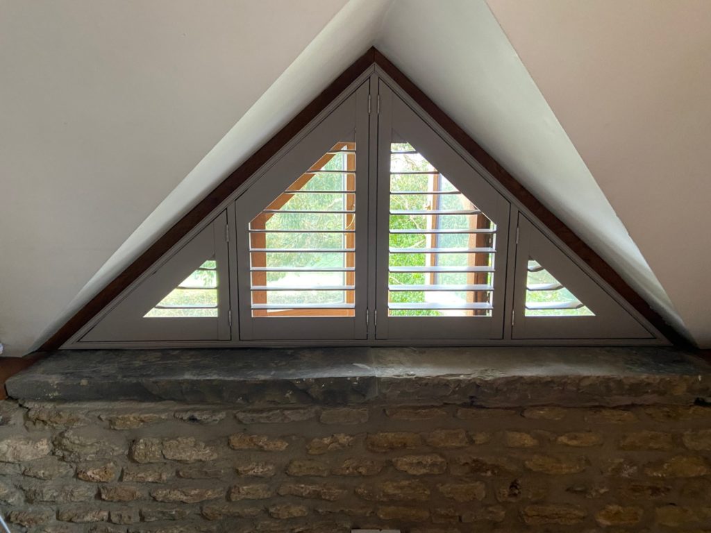 Shuttercraft Somerset Angled Special Shape Gable End Shutter