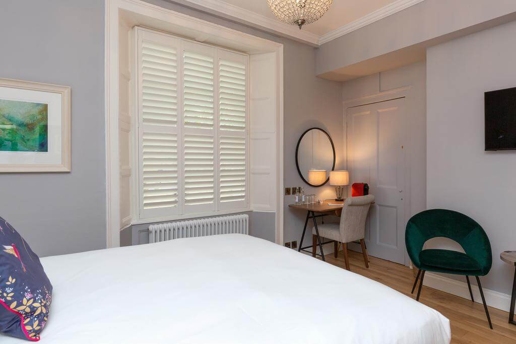 square bay bedroom shutter