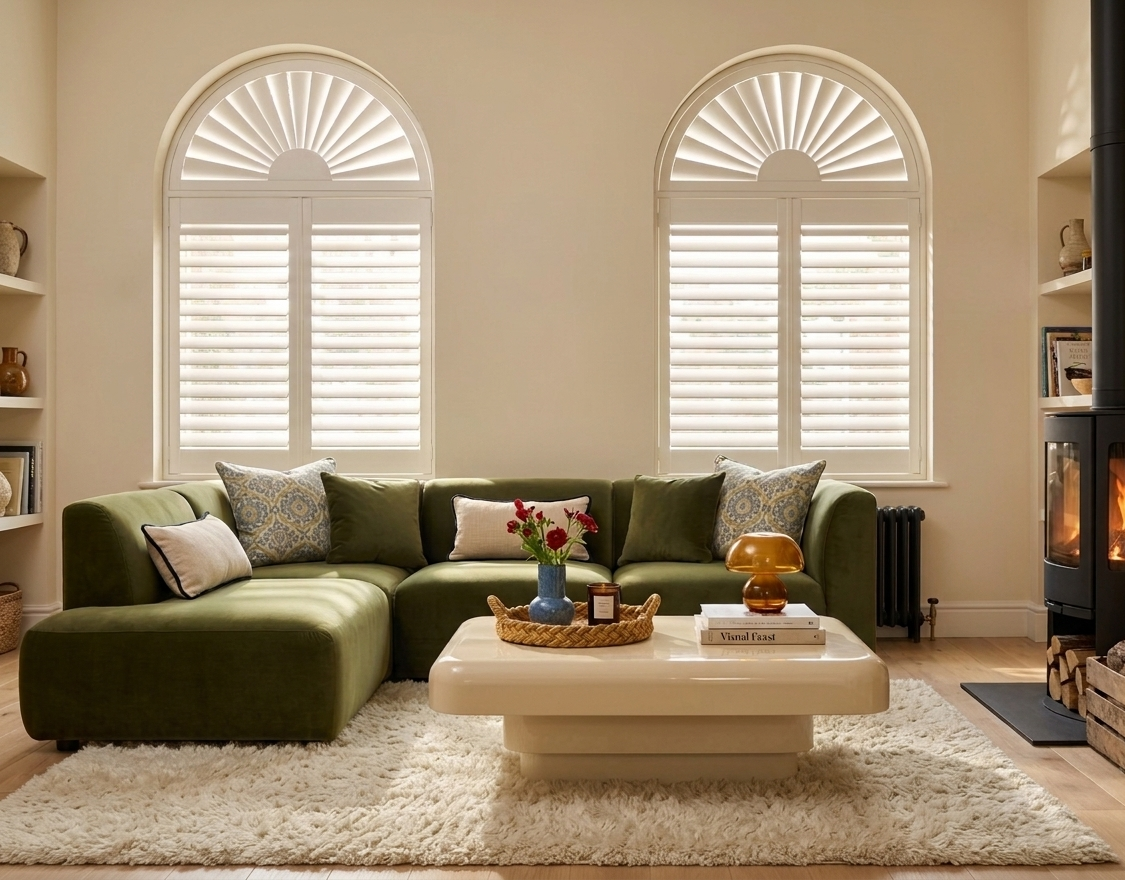 Special Shaped Living Room Arch Windows
