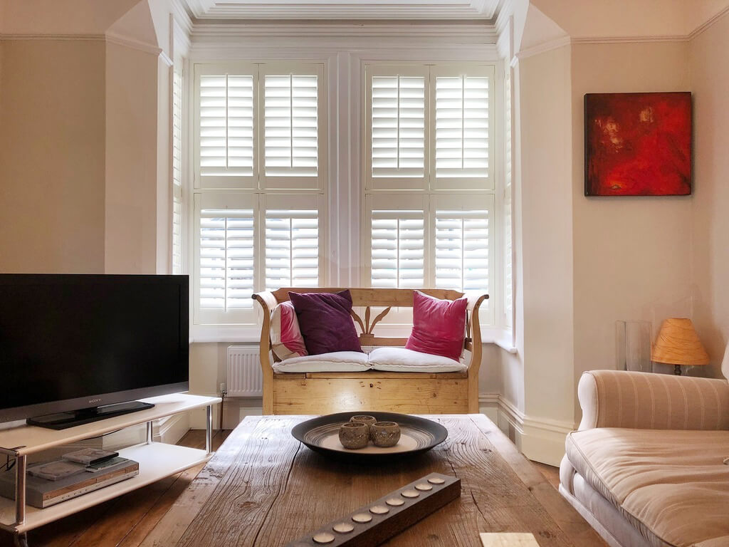 sash windows with shutters