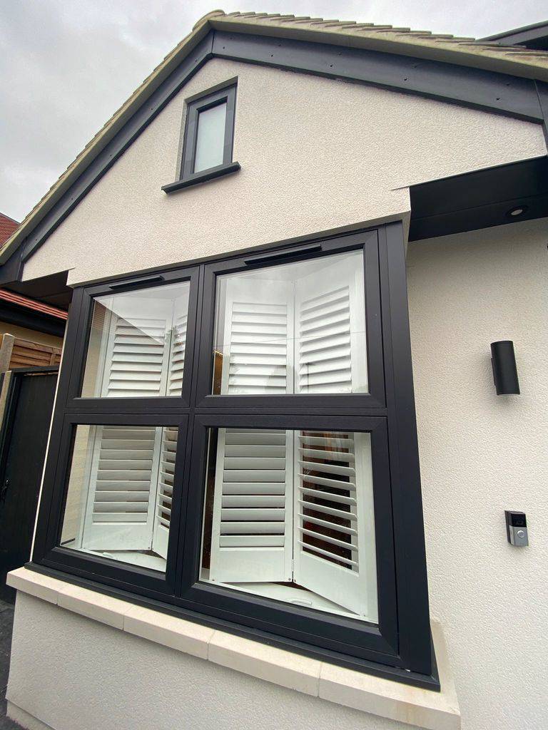 White shutters can match