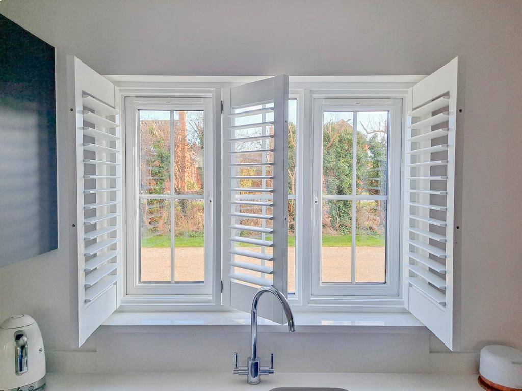window with covering open
