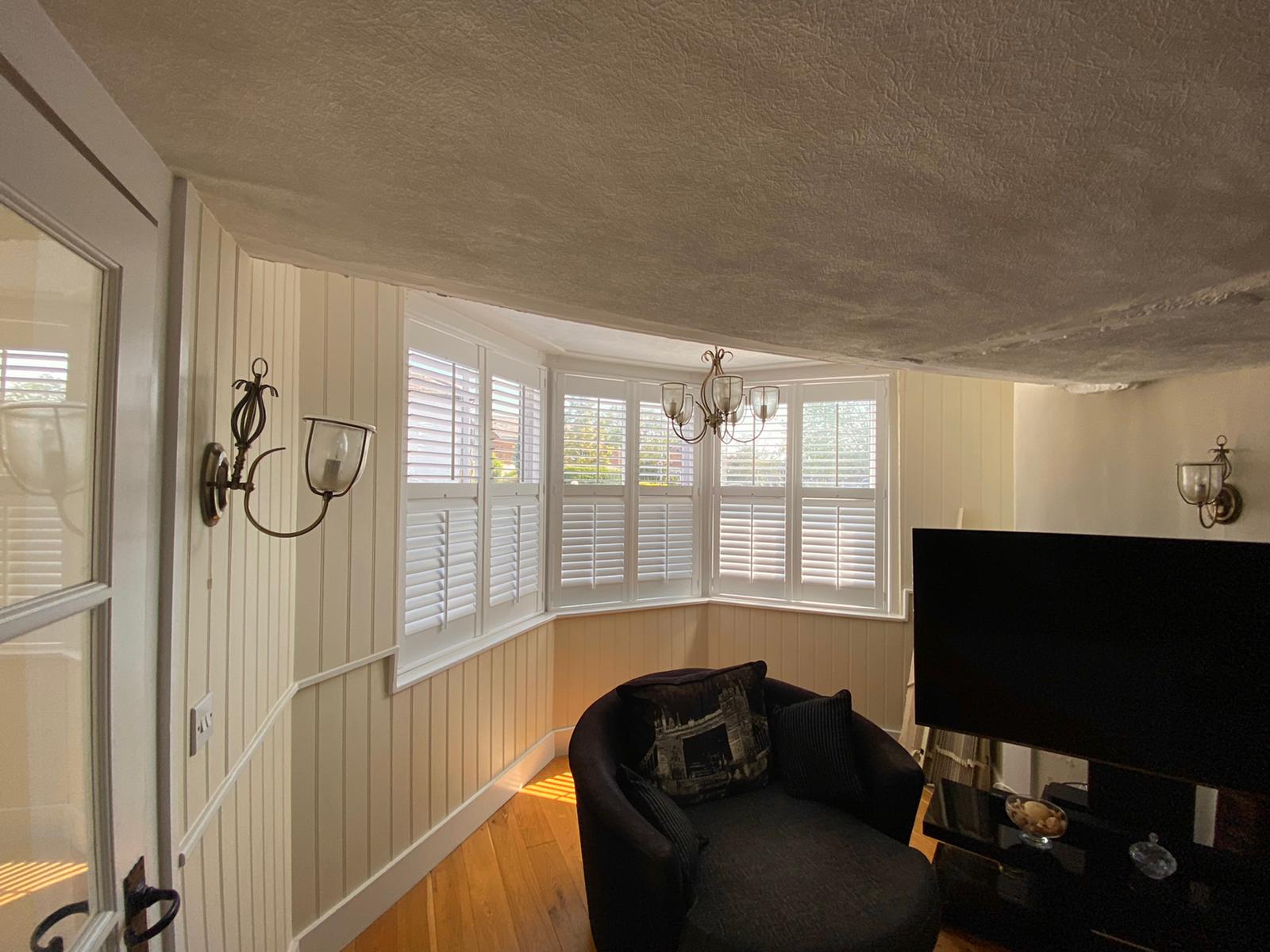 Bay Window Internal Plantation Style Shutters Shuttercraft St Albans