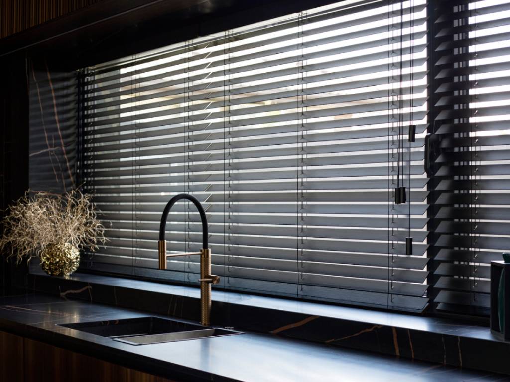 contemporary kitchen blinds