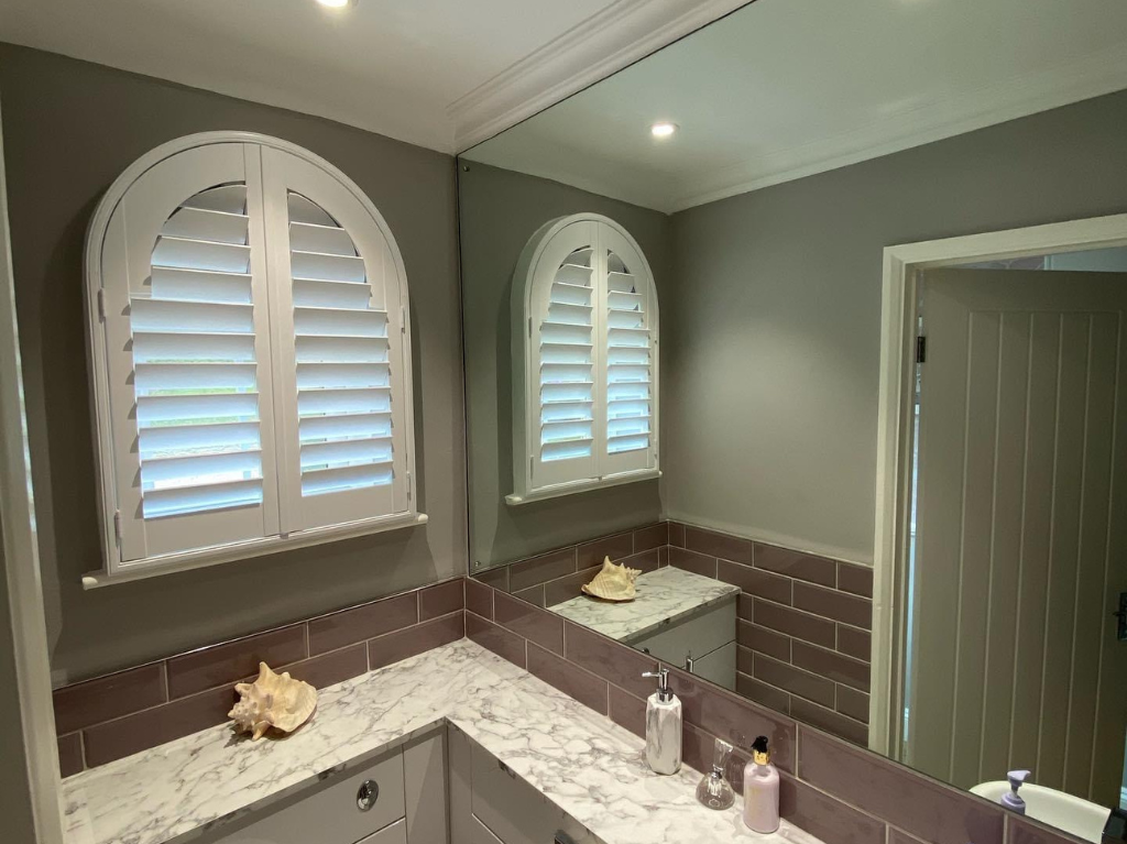 Arch Special Shape White Window Shutter