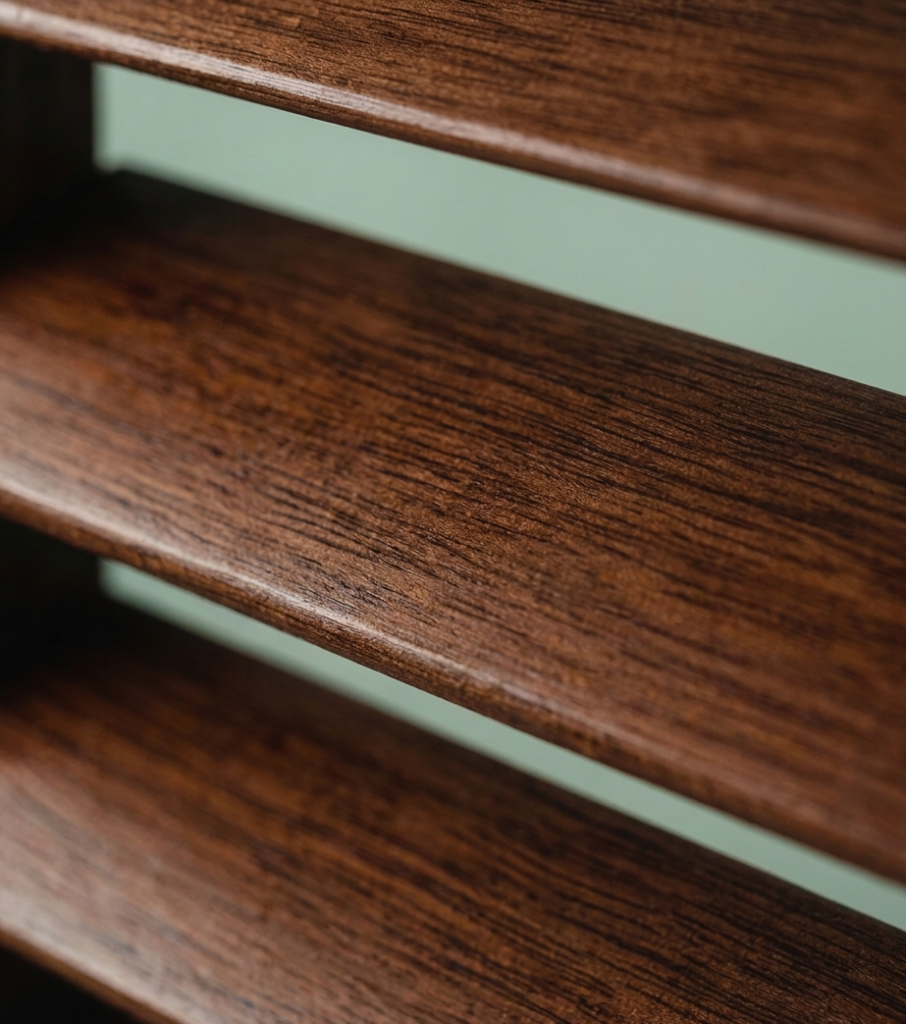 Wooden Up Close Shutters